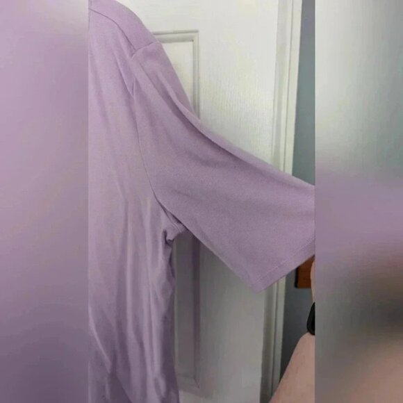 Croft &amp; Barrow® Elbow-Sleeve Splitneck Women's Top Size Large (EUC) - Picture 6 of 9